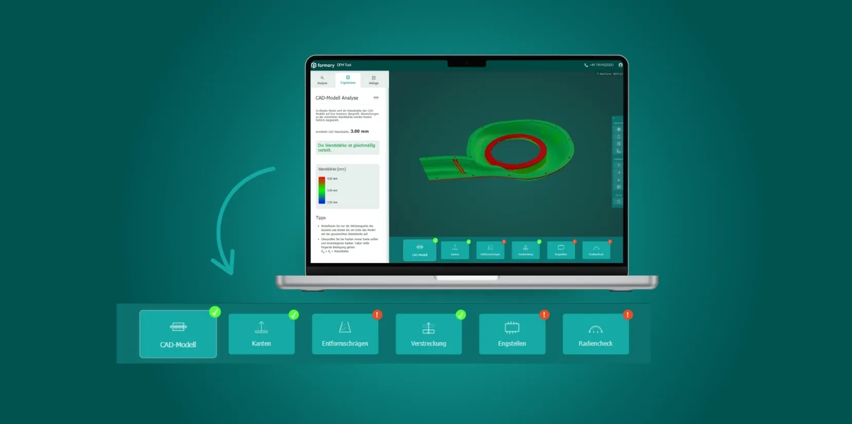 DfM-Analyse für Kunststoff Tiefziehteile