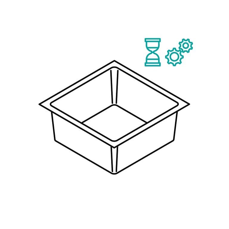 Tiefziehbehälter Einsatzdauer